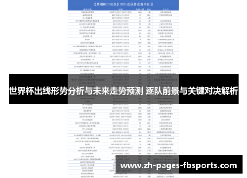 世界杯出线形势分析与未来走势预测 逐队前景与关键对决解析